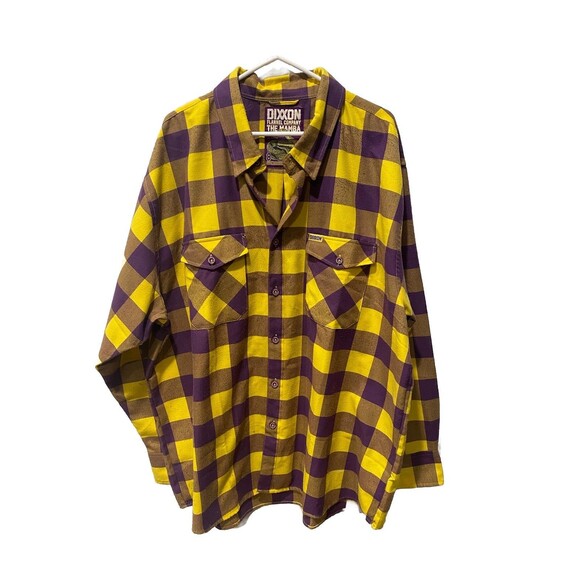 Dixxon Flannel Co Shirt Mamba Men's 4X Kobe Bryant NO 24 Plaid Lakers Rare - Picture 8 of 14